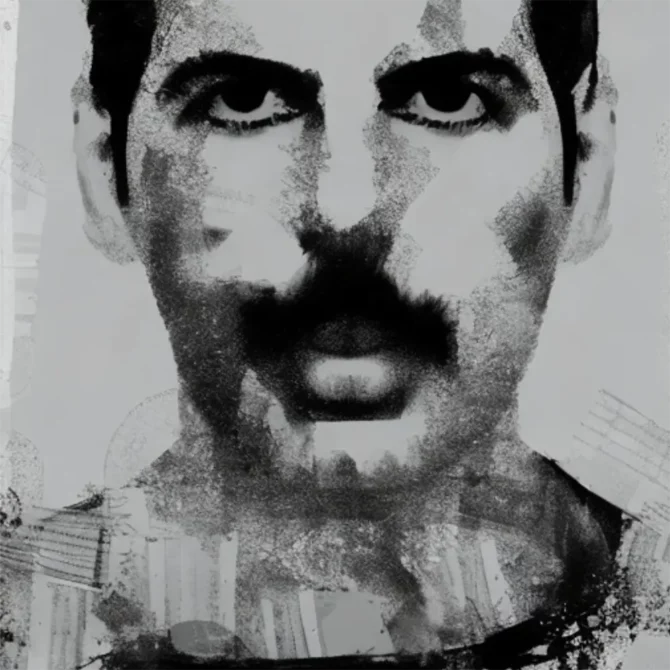 Freddie Mercury in the style of Anonymous    134